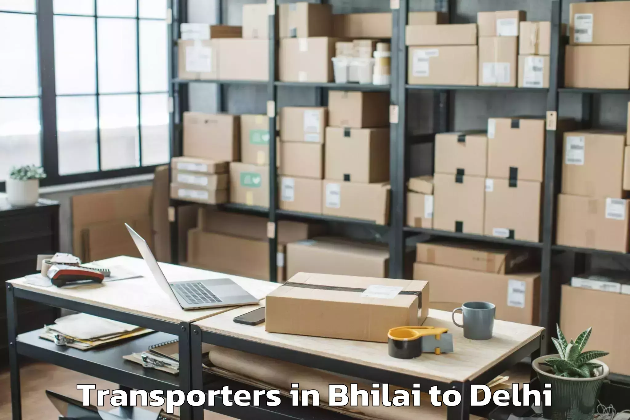 Easy Bhilai to Pitampura Transporters Booking